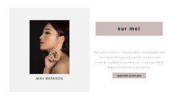 A Propos De L'Artiste : Modèle HTML5 D'Une Seule Page