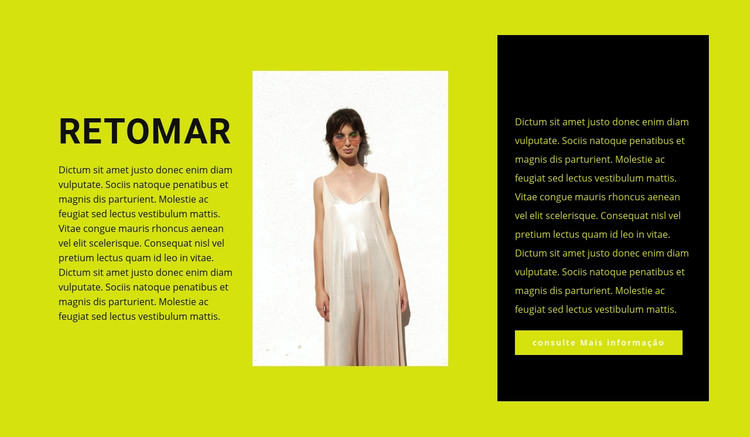 Aspirante a estilista de roupas Modelo HTML