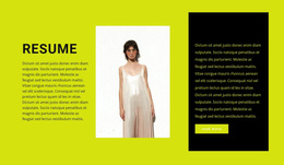 Aspiring Clothing Designer - Responsive Website Templates