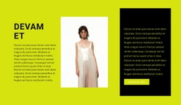 Kalkınan Giyim Tasarımcısı CSS Ile Temel Html Şablonu