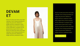 Kalkınan Giyim Tasarımcısı - HTML Web Sitesi Şablonu