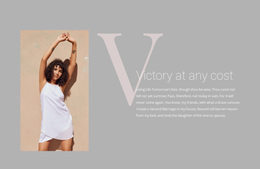 Victory At Any Cost - Custom Website Design