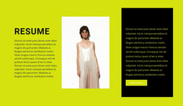 Aspiring Clothing Designer - HTML Website