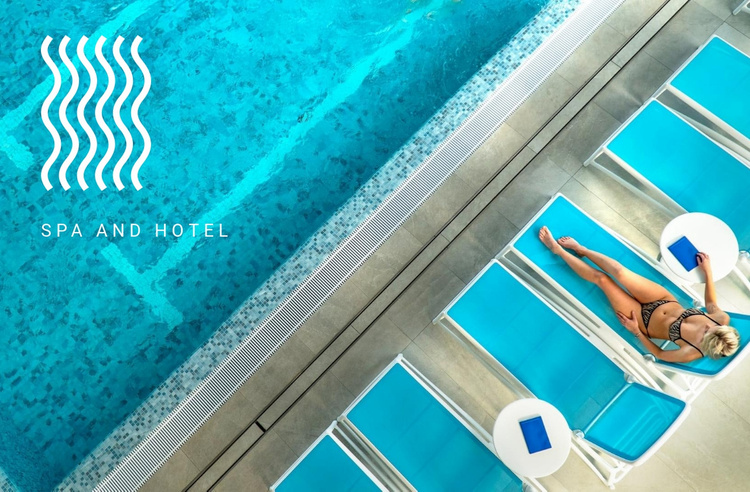 Spa and hotel Landing Page