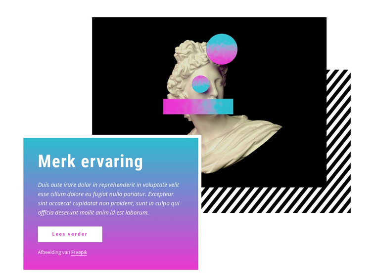 Merk ervaring HTML-sjabloon