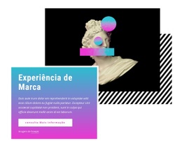 Experiência De Marca - Modelo De Site Gratuito