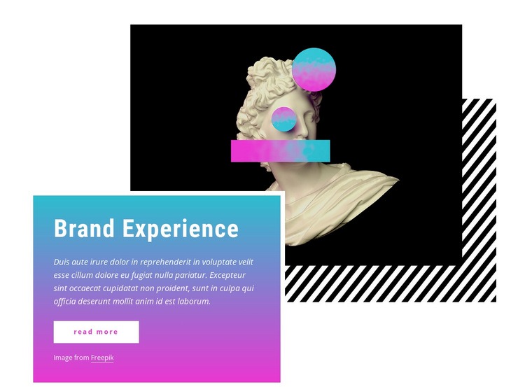Brand experience Webflow Template Alternative