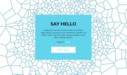 CSS Menu For Say Hello