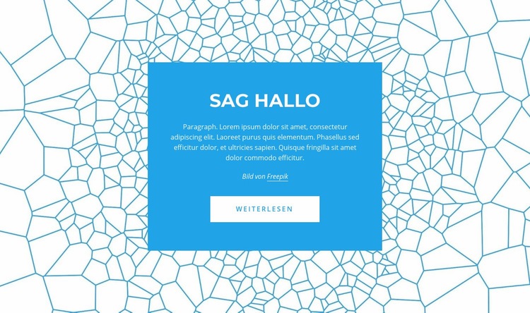 Sag Hallo Website Builder-Vorlagen
