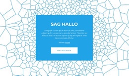 Sag Hallo - Schönes Website-Design