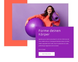 Forme Deinen Körper - Professionelles Website-Design