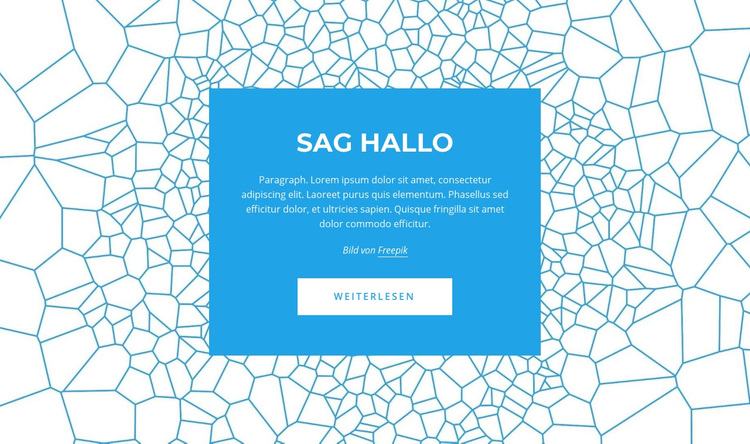 Sag Hallo WordPress-Theme