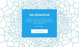 Dis Bonjour - Belle Conception De Site Web