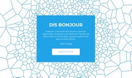 Dis Bonjour - Maquette De Site Web Polyvalente