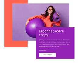 Façonnez Votre Corps - Modèle De Maquette De Site Web