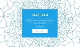 Say Hello - Html Code Block