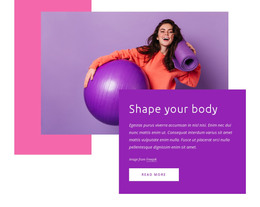Shape Your Body - Site Template