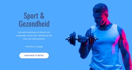 Sport En Gezondheid CSS-Sjabloon Gratis Downloaden