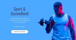 Sport En Gezondheid - HTML Site Builder
