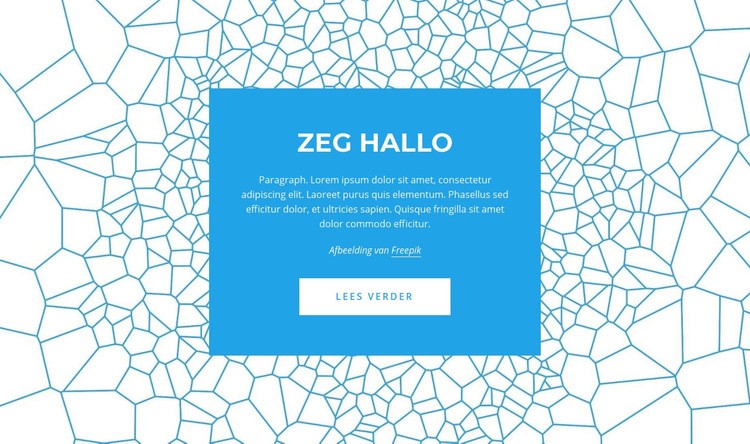 Zeg hallo Html Website Builder