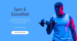 Sport En Gezondheid - Website-Ontwerpsjabloon