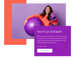 Vorm Je Lichaam - Website-Ontwerpsjabloon