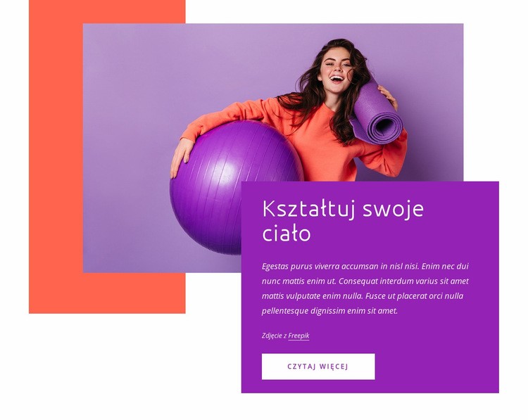 Kształtuj swoje ciało Szablon HTML5