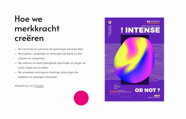 Merkkracht Website ontwerp