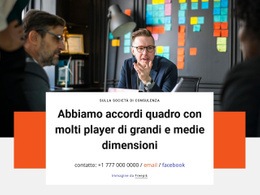 Società Di Consulenza Vincente In Squadra: Moderno Costruttore Di Siti Web