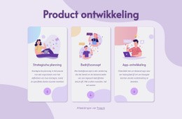 Prachtige Landingspagina Voor Product Ontwikkeling