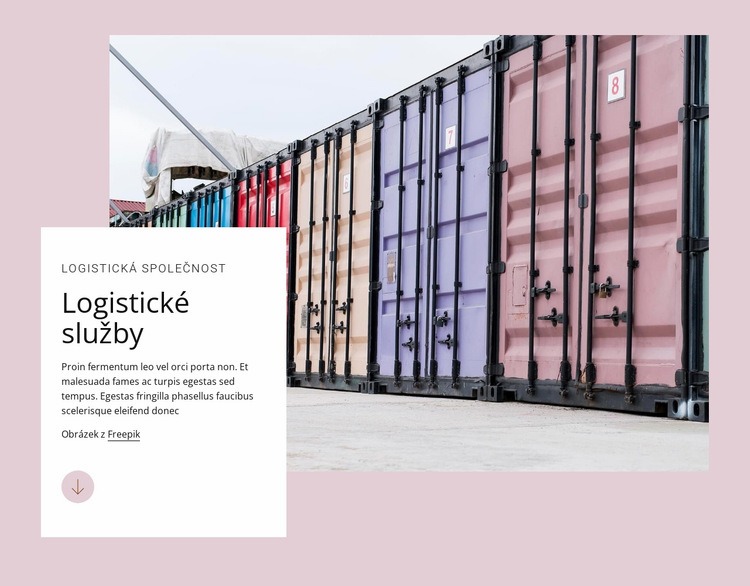 Logistické služby Šablona HTML