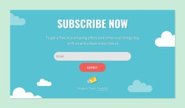 Subscription Form Block CSS Grid Template