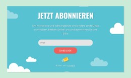 Abo-Formularblock CSS-Rastervorlage