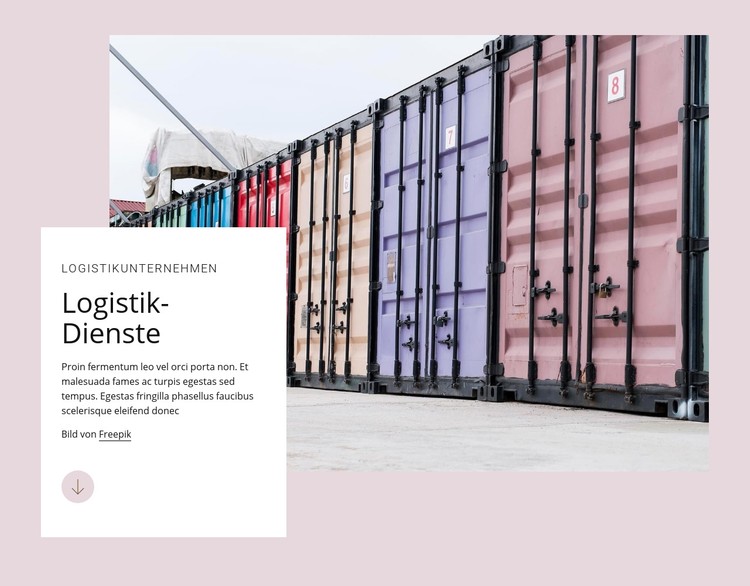 Logistikdienstleistungen CSS-Vorlage