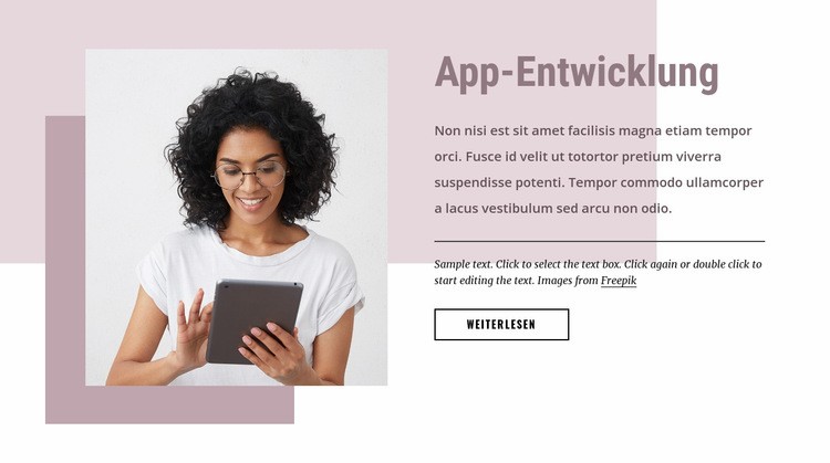 Individuelle Softwareentwicklung HTML5-Vorlage