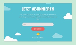 Abo-Formularblock - Website-Vorlagen