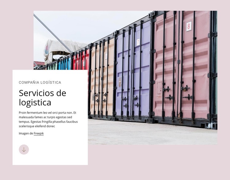 Servicios de logistica Creador de sitios web HTML