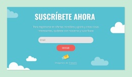 Diseño De Sitio Listo Para Usar Para Bloque De Formulario De Suscripción