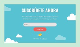 Bloque De Formulario De Suscripción Plantilla De Cuadrícula CSS