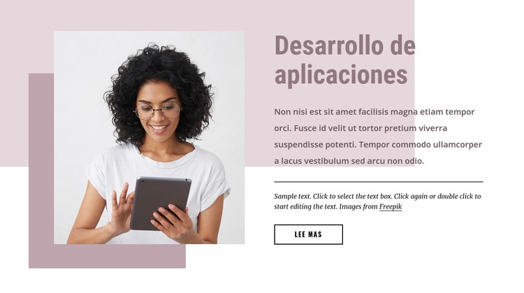 Desarrollo de software personalizado Plantilla HTML5