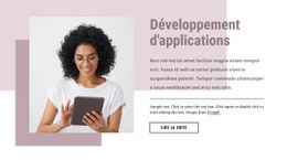 Superbe Conception De Site Web Pour Développement De Logiciels Personnalisés