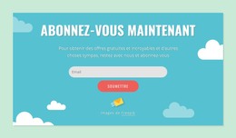 Amorcer Le HTML Pour Bloc Formulaire D'Abonnement