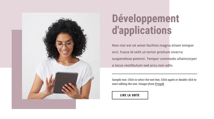 Développement de logiciels personnalisés Modèle HTML5