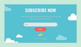 Subscription Form Block - HTML Writer