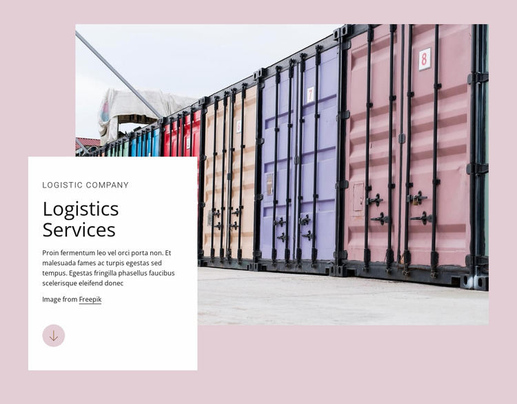 Logistic services Html Website Builder