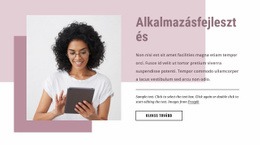 Egyedi Szoftverfejlesztés HTML CSS Webhelysablon