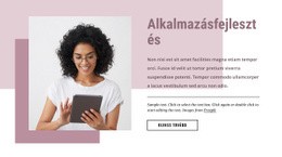 Egyedi Szoftverfejlesztés - HTML Sablon Kód