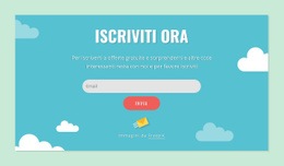 Blocco Modulo Di Iscrizione - Modello HTML5 Definitivo
