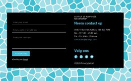 Contactformulier Op Patroonachtergrond - Persoonlijk Websitesjabloon