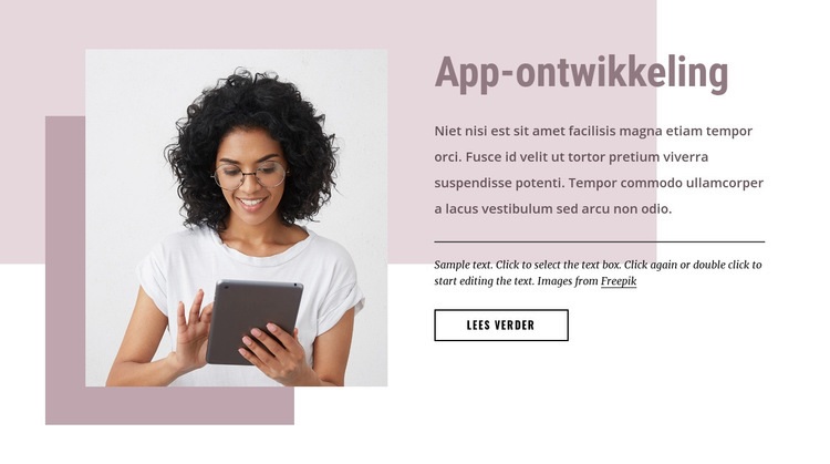 Maatwerk software ontwikkeling Website mockup